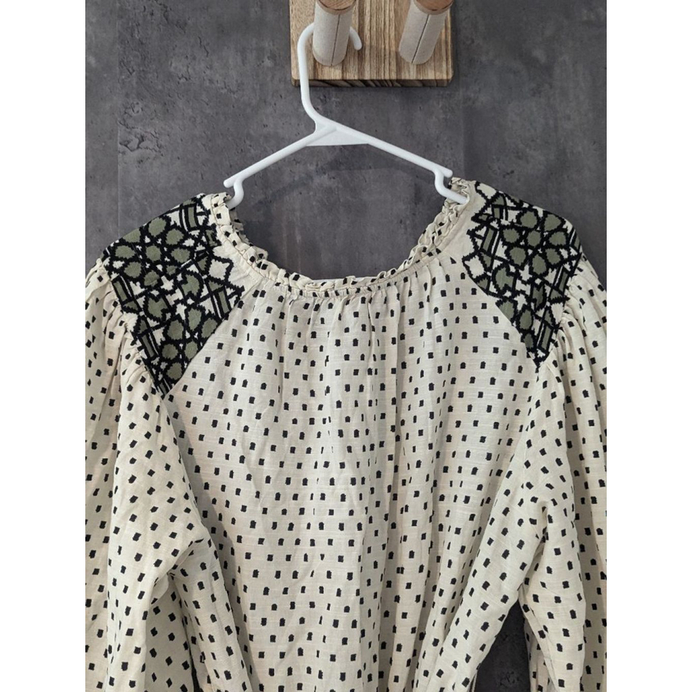 Women's Knox Rose NWT White and Green Boho Dress - Size S - Picture 14 of 16
